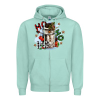 Seafoam ho ho ho snowman gnome Zipper Hoodie - CowGirlArtShop