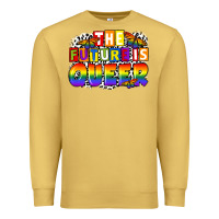 Antique Gold the future is queer Premium Sweatshirt - FaDigitalArtStudio