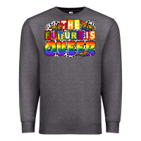 Charcoal Heather the future is queer Premium Sweatshirt - FaDigitalArtStudio
