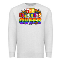 Oatmeal Heather the future is queer Premium Sweatshirt - FaDigitalArtStudio
