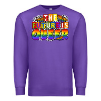 Purple the future is queer Premium Sweatshirt - FaDigitalArtStudio