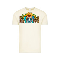 Football Mom Sunflower Leopard Vintage Tee | Teevron