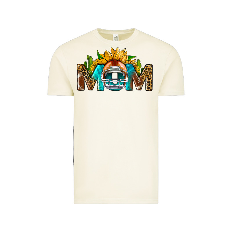 Football Mom Sunflower Leopard Vintage Tee by BundleAndBundleShop | Teevron