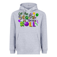 Heather Grey Let the good times roll Heavyweight Hoodie - FaDigitalArtStudio