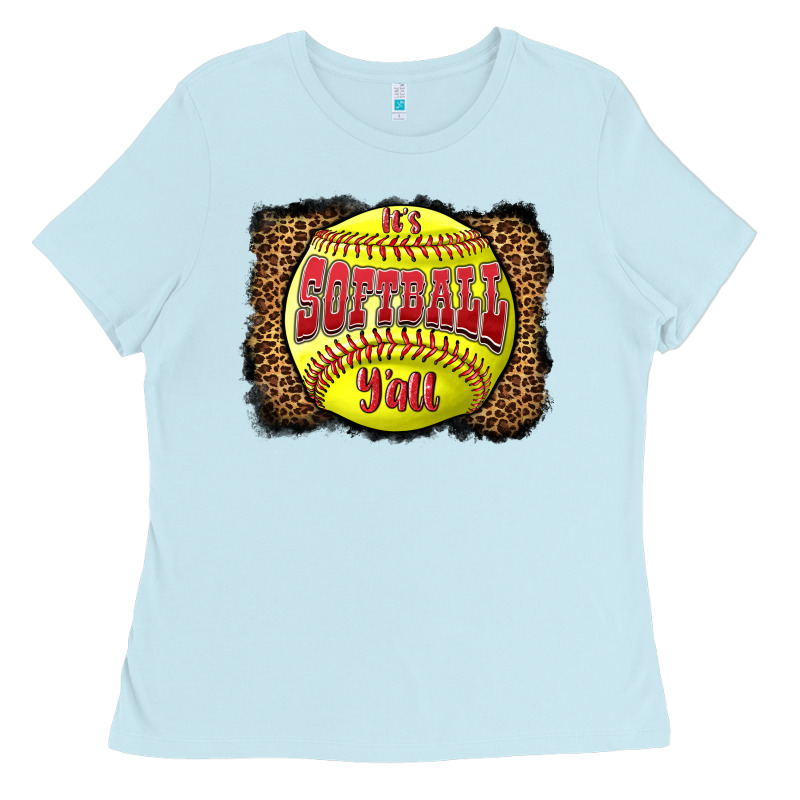 It's Softball Y'all Ladies Tee by LillyAllenDesigns | Teevron