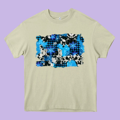 Westerb Cowhide Winter Background Heavy Core Tee Designed By Adodesignshop