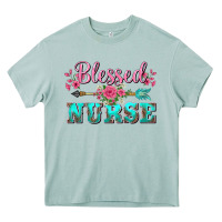 Arona western blessed nurse pink floral arrow Heavy Core Tee - BarkalooDesign