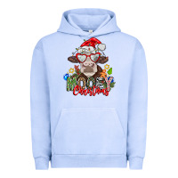 Pigment Grape Ice Mooey Christmas Urban Hoodie - CowhideDigitalArt