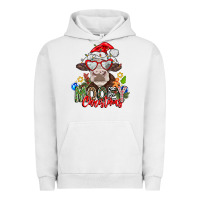 Pigment Lunar Rock Mooey Christmas Urban Hoodie - CowhideDigitalArt