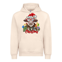 Sandshell Mooey Christmas Urban Hoodie - CowhideDigitalArt