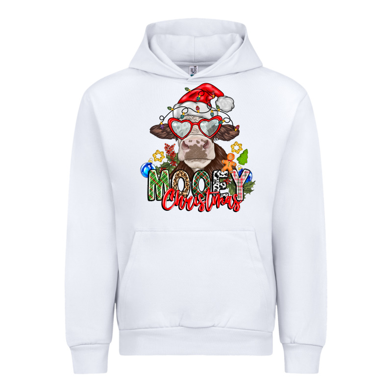 Mooey Christmas Urban Hoodie by CowhideDigitalArt | Teevron