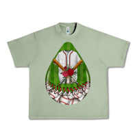 Oil Green baseball and western roses teardrop  2 Urban Heavy Tee - BundleAndBundleShop