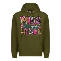 Army Green miss steal your heart olivia Premium Hoodie - OliviaCreatesArt