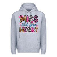 Heather Grey miss steal your heart olivia Premium Hoodie - OliviaCreatesArt