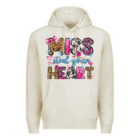 Oatmeal Heather miss steal your heart olivia Premium Hoodie - OliviaCreatesArt
