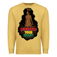 Antique Gold Remember your roots Premium Sweatshirt - FaDigitalArtStudio