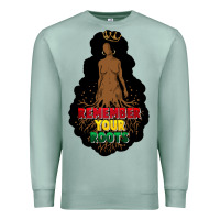 Seafoam Remember your roots Premium Sweatshirt - FaDigitalArtStudio