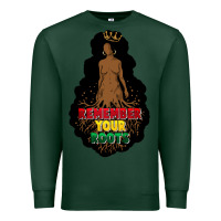 Sports Green Remember your roots Premium Sweatshirt - FaDigitalArtStudio