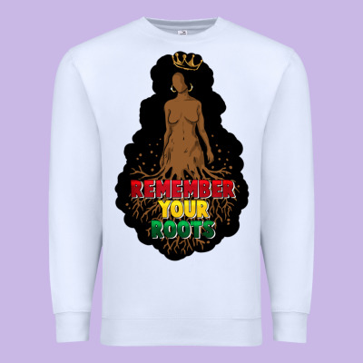 Remember Your Roots Premium Sweatshirt Designed By Fadigitalartstudio