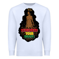 White Remember your roots Premium Sweatshirt - FaDigitalArtStudio
