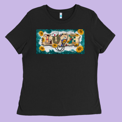 Western Love Nurse License Plate Template Ladies Tee Designed By Barkaloodesign