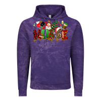 Cloud Purple christmas  nurse Vintage Hoodie - MaliasSmallBusiness