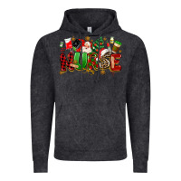 Vintage Black christmas  nurse Vintage Hoodie - MaliasSmallBusiness