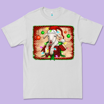 Christmas Lamb Premium Tee Designed By Jasminsmagicworld