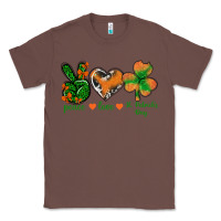 Chestnut Peace Love St.Patrick's Day Classic Tee - BundleAndBundleShop
