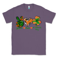 Lavender Peace Love St.Patrick's Day Classic Tee - BundleAndBundleShop
