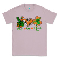 Lilac Peace Love St.Patrick's Day Classic Tee - BundleAndBundleShop
