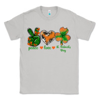 Moon Dust Peace Love St.Patrick's Day Classic Tee - BundleAndBundleShop