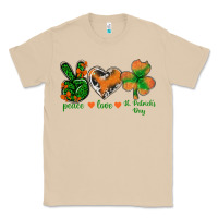 Mushroom Peace Love St.Patrick's Day Classic Tee - BundleAndBundleShop