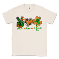 Natural Peace Love St.Patrick's Day Classic Tee - BundleAndBundleShop