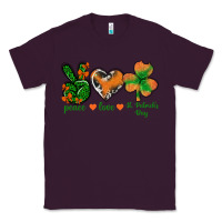 Plum Peace Love St.Patrick's Day Classic Tee - BundleAndBundleShop