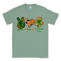 Sage Peace Love St.Patrick's Day Classic Tee - BundleAndBundleShop