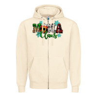 Sandshell mama claus christmas Zipper Hoodie - CowGirlArtShop