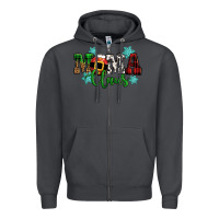 Smoke mama claus christmas Zipper Hoodie - CowGirlArtShop