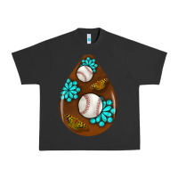 Pigment Black baseball and western roses teardrop  1 Urban Heavy Tee - BundleAndBundleShop