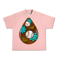 Baseball And Western Roses Teardrop  1 Urban Heavy Tee | Teevron