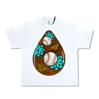 White baseball and western roses teardrop  1 Urban Heavy Tee - BundleAndBundleShop