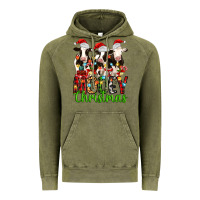 Vintage Olive christmas three cows mooey christmas Vintage Hoodie - MaliasSmallBusiness