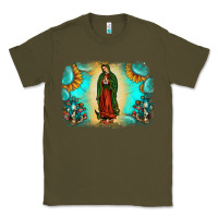 Army Green gemstone our lady of guadalupe Classic Tee - JahusDesignShop