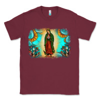 Burgundy gemstone our lady of guadalupe Classic Tee - JahusDesignShop