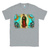 Heather Grey gemstone our lady of guadalupe Classic Tee - JahusDesignShop