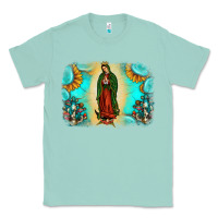 Seafoam gemstone our lady of guadalupe Classic Tee - JahusDesignShop
