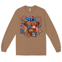 Toasted Coconut moo rica highland cow Long Sleeve Tee - RanaPortraitStore
