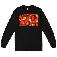 Black Strawberry Background Long Sleeve Tee - Bettercallsaul