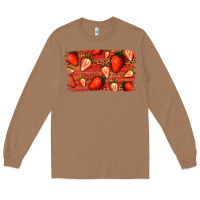 Toasted Coconut Strawberry Background Long Sleeve Tee - Bettercallsaul