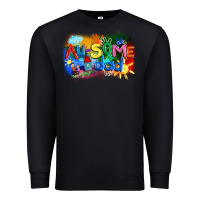 Black Au-some dad Autism Premium Sweatshirt - FaDigitalArtStudio